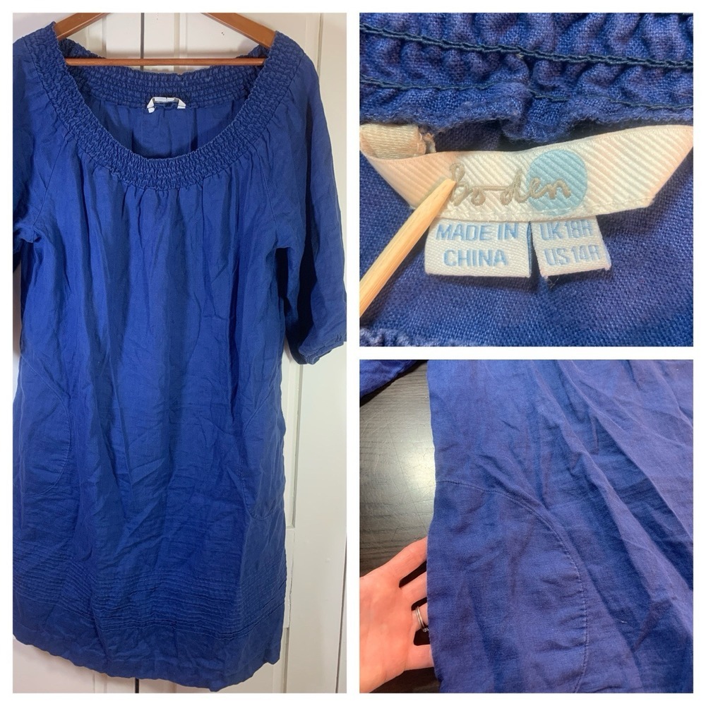 Boden Blue Midi Dress